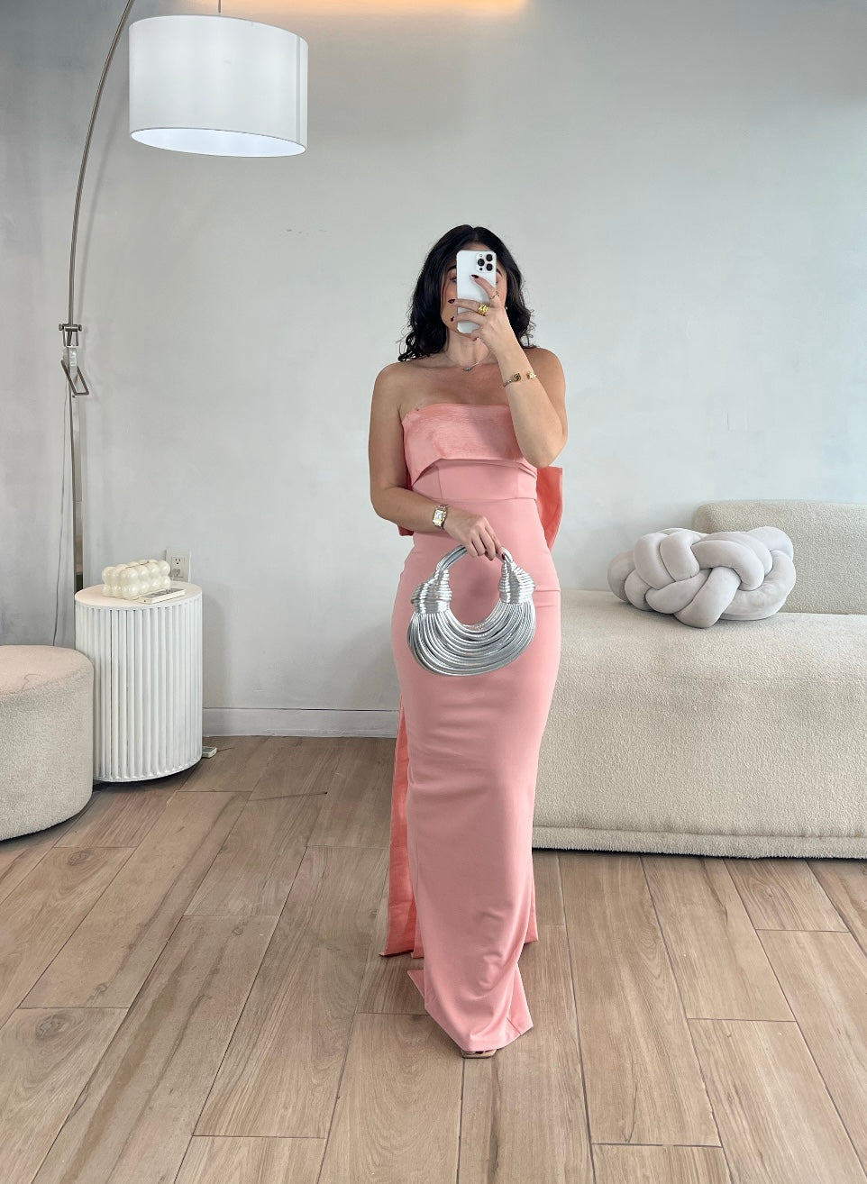 VESTIDO LARGO CORAL MOÑO