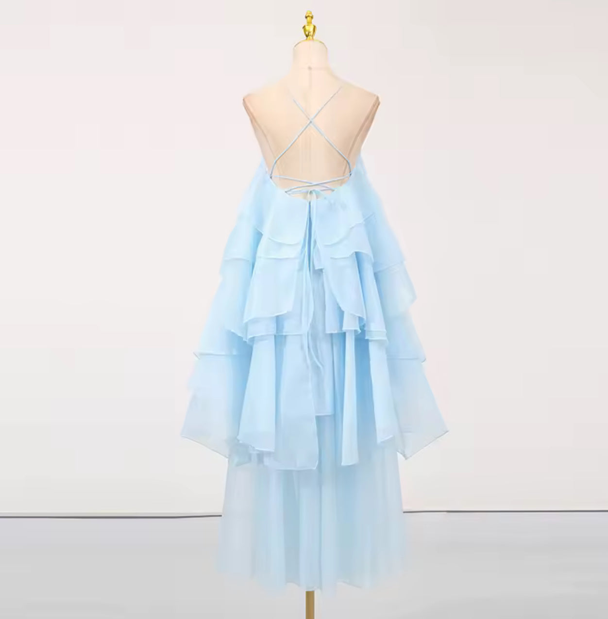 VESTIDO LARGO SIN ESPALDA