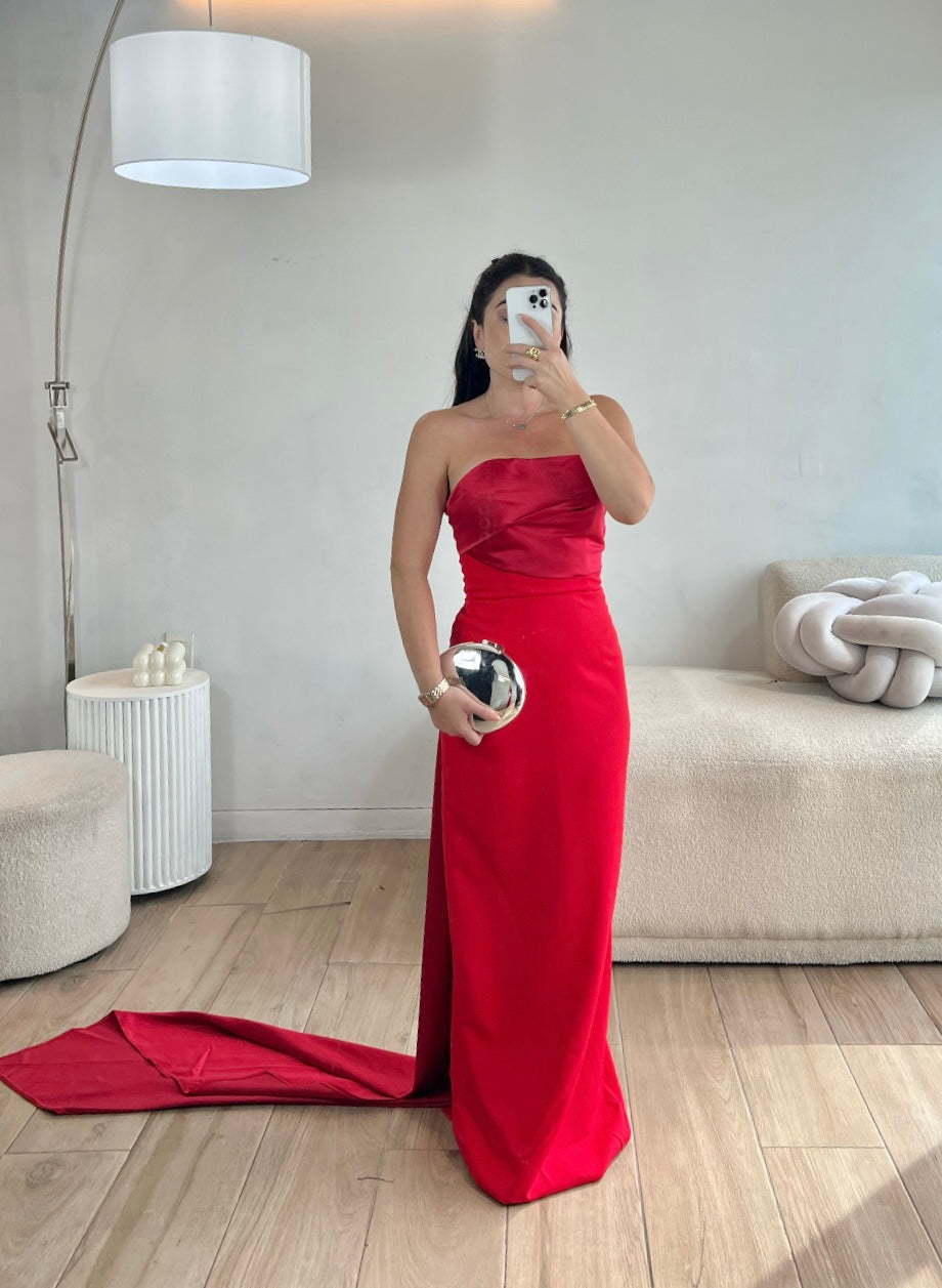 VESTIDO LARGO STRAPPLE
