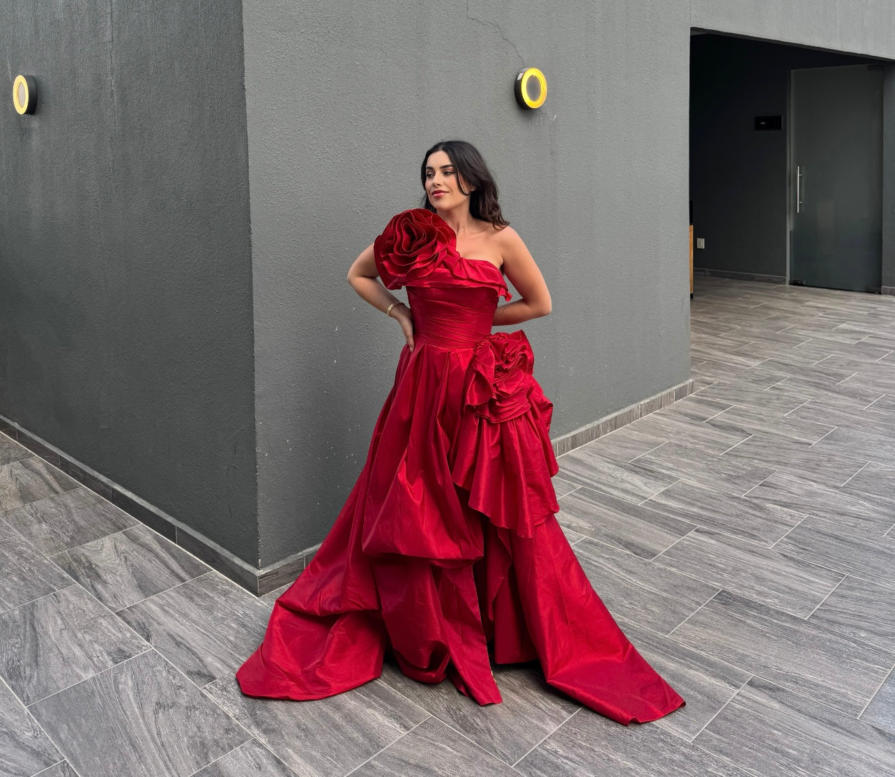 VESTIDO ROJO LARGO