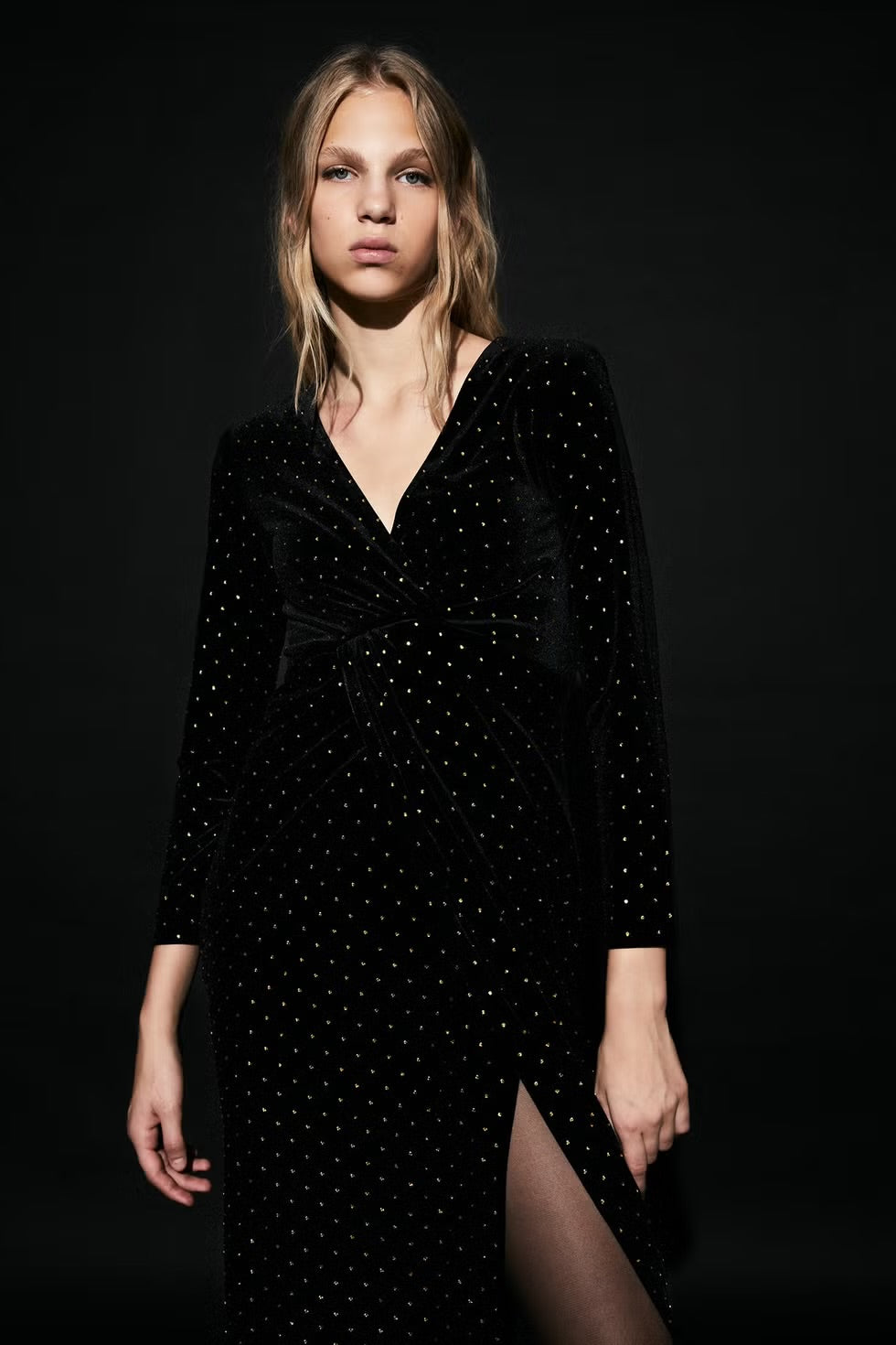 VESTIDO NEGRO DE TERCIOPELO