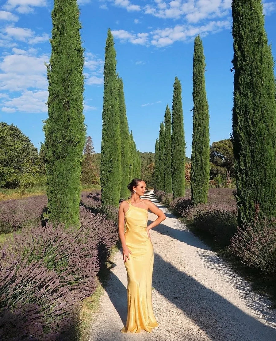 VESTIDO AMARILLO LARGO