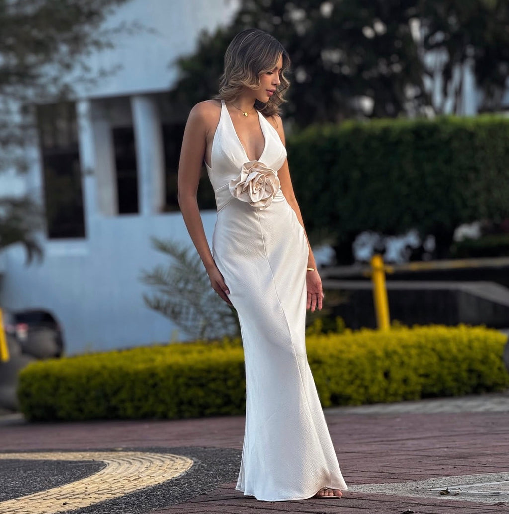 VESTIDO BLANCO LARGO