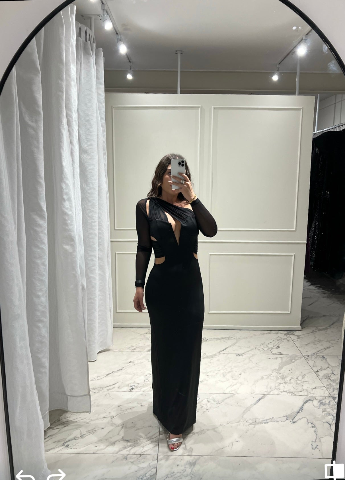 VESTIDO LARGO BÁSICO NEGRO