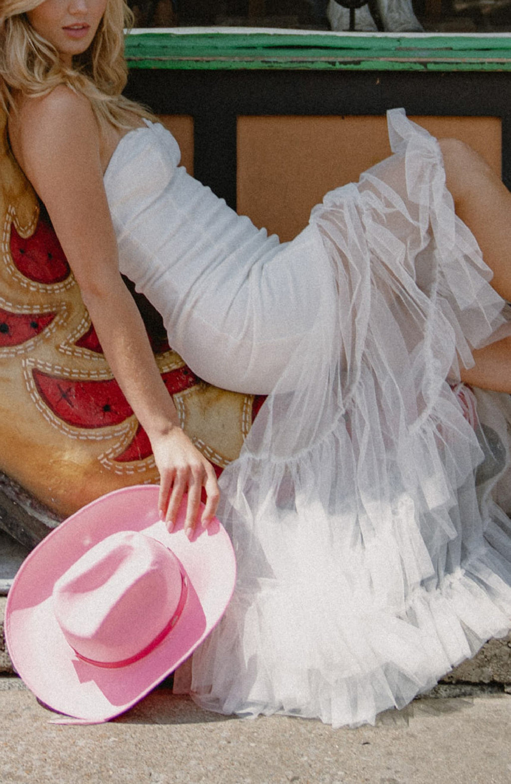 VESTISO BLANCO STRAPLESS