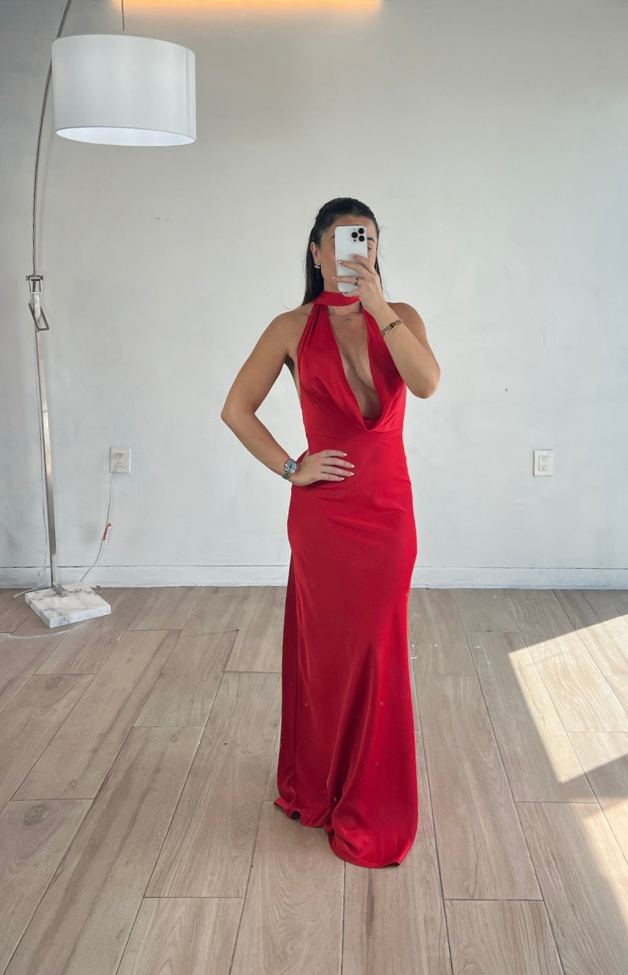 VESTIDO LARGO ROJO