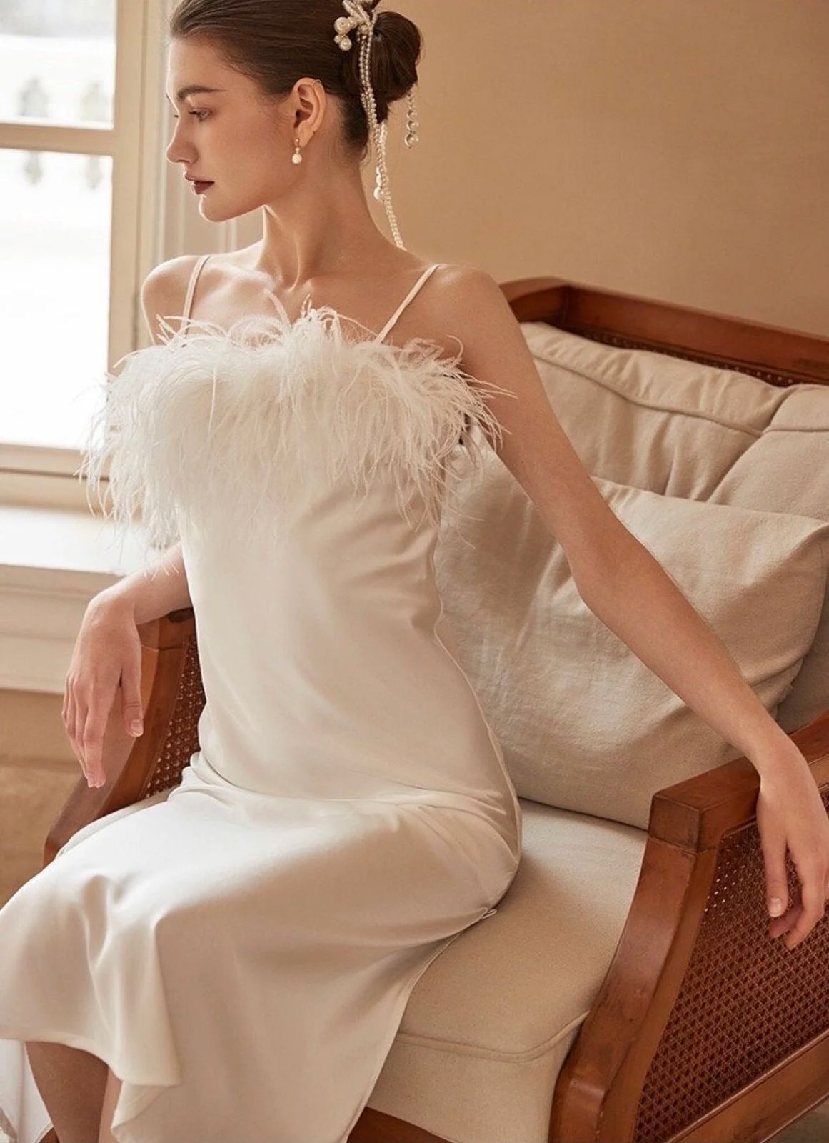 VESTIDO BLANCO SATIN