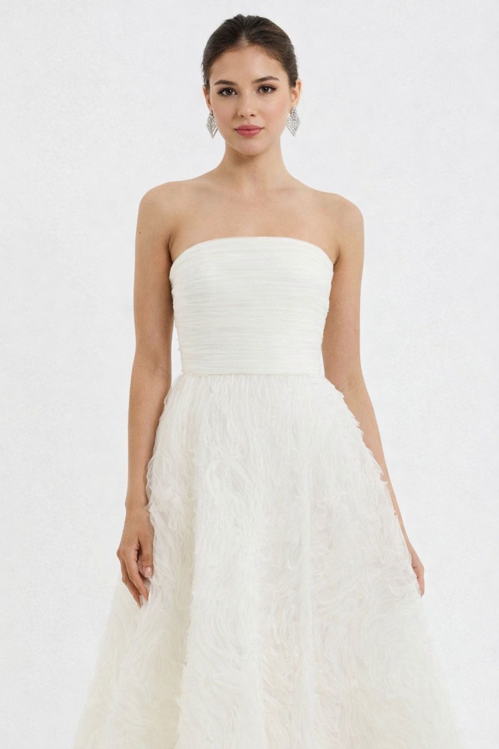 VESTIDO BLANCO STRAPLESS