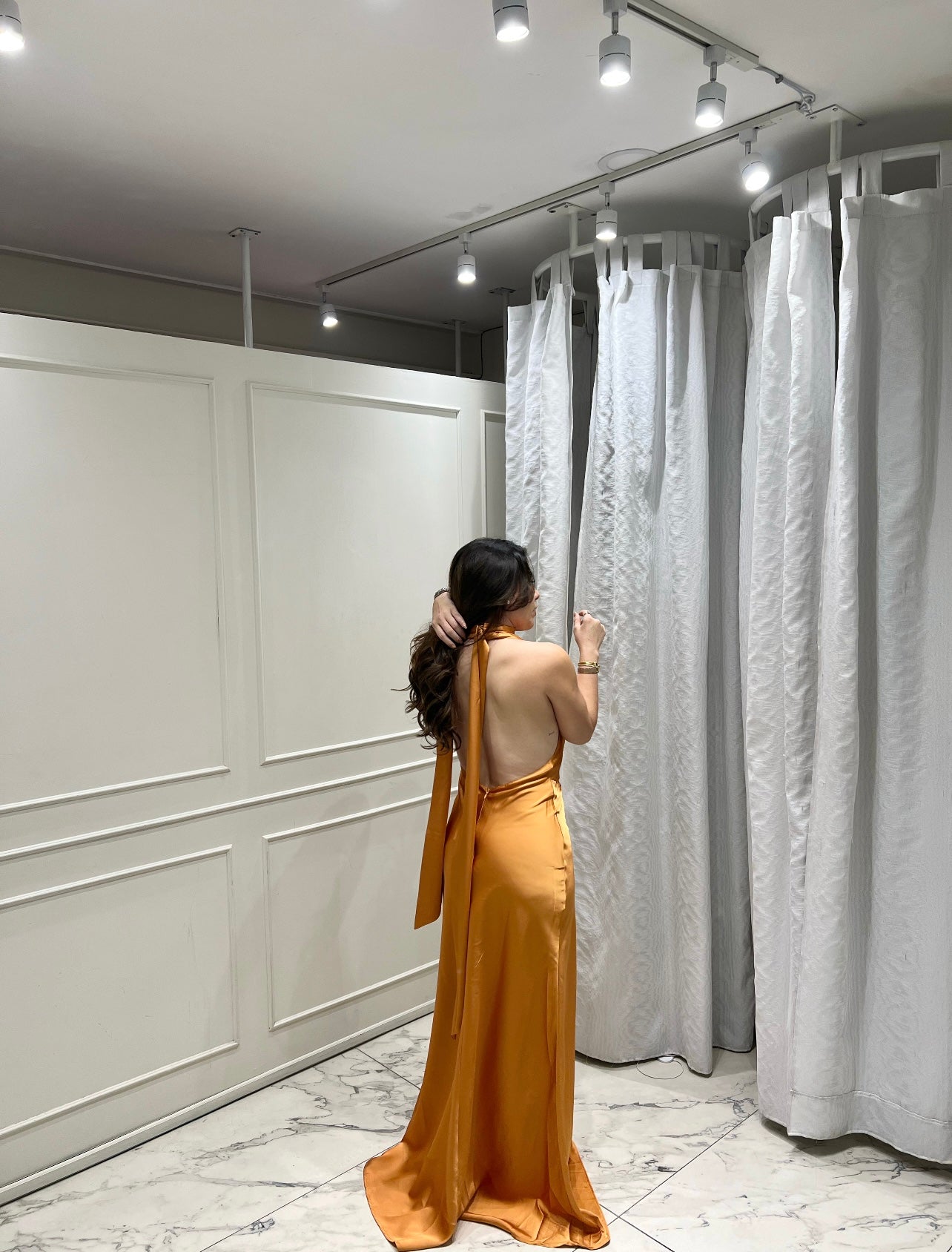 VESTIDO LARGO CHEDRON