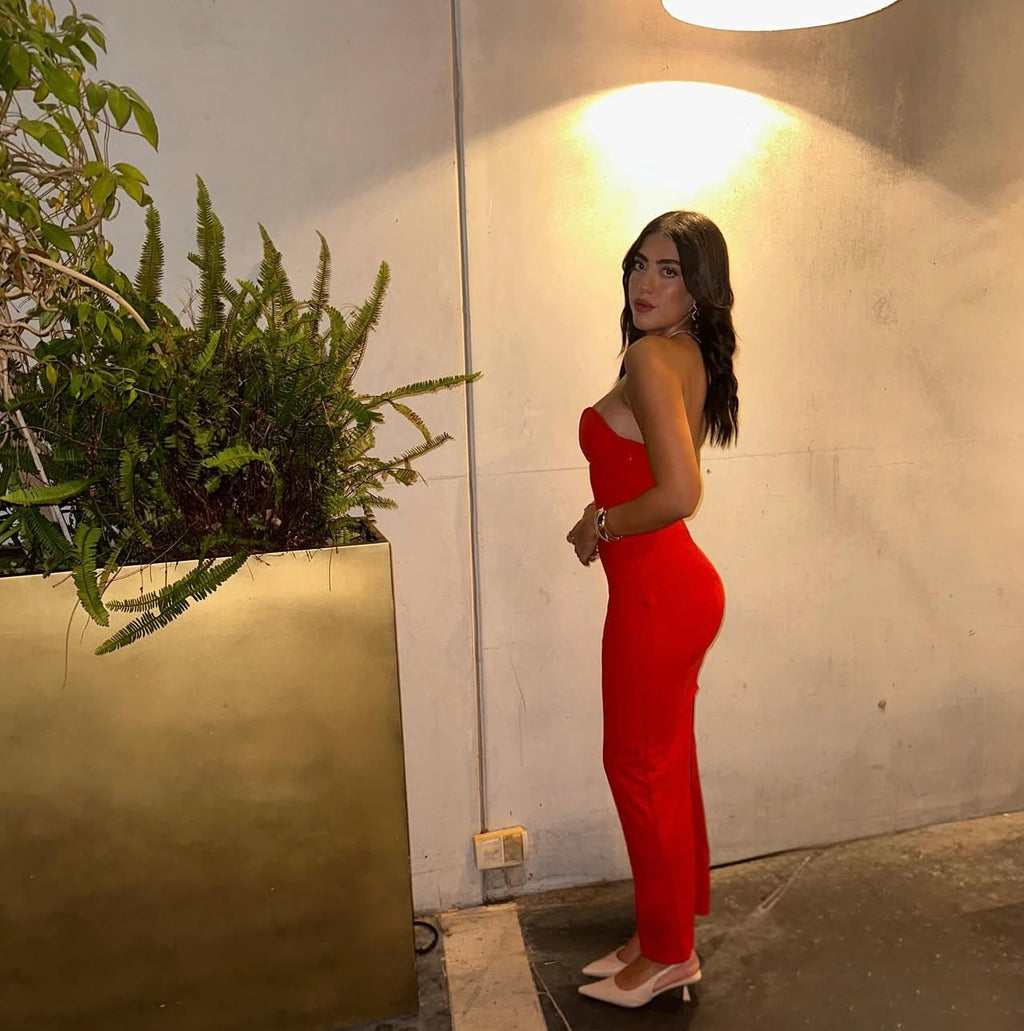 VESTIDO ROJO BÁSICO