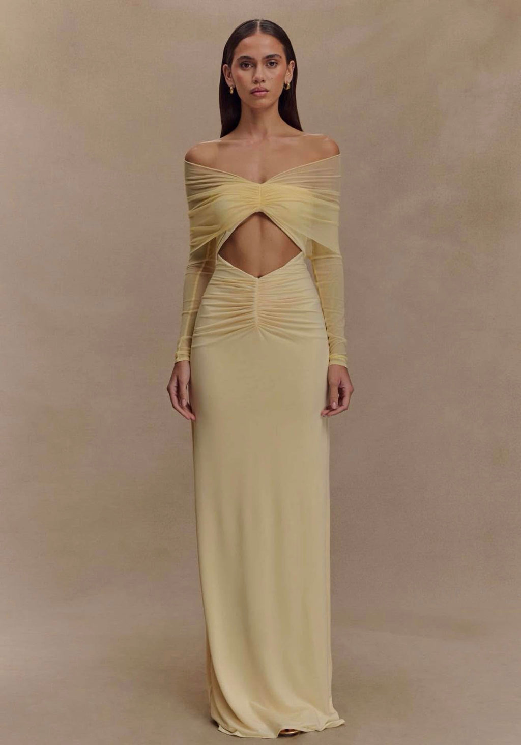 VESTIDO AMARILLO LARGO