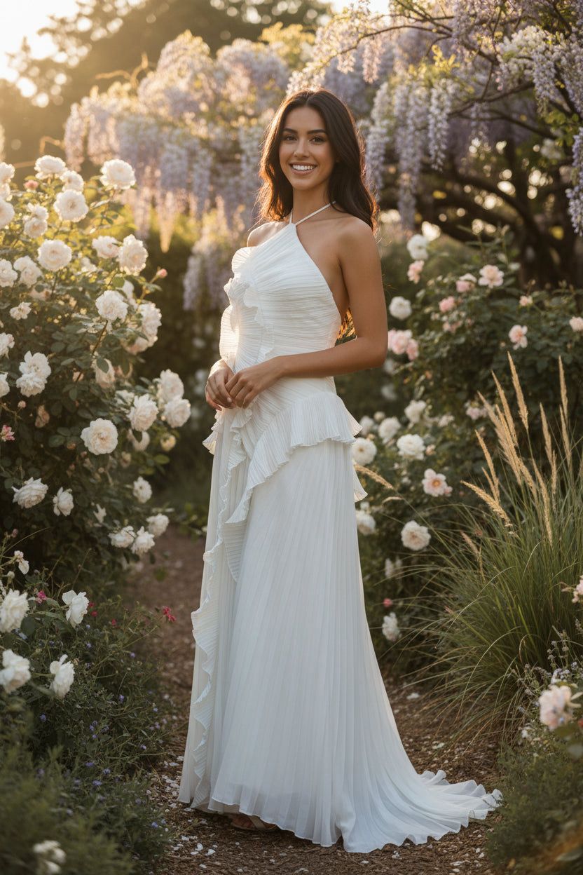 VESTIDO HALTER BLANCO