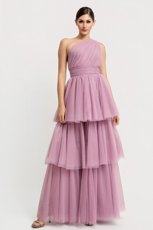 VESTIDO LARGO MORADO