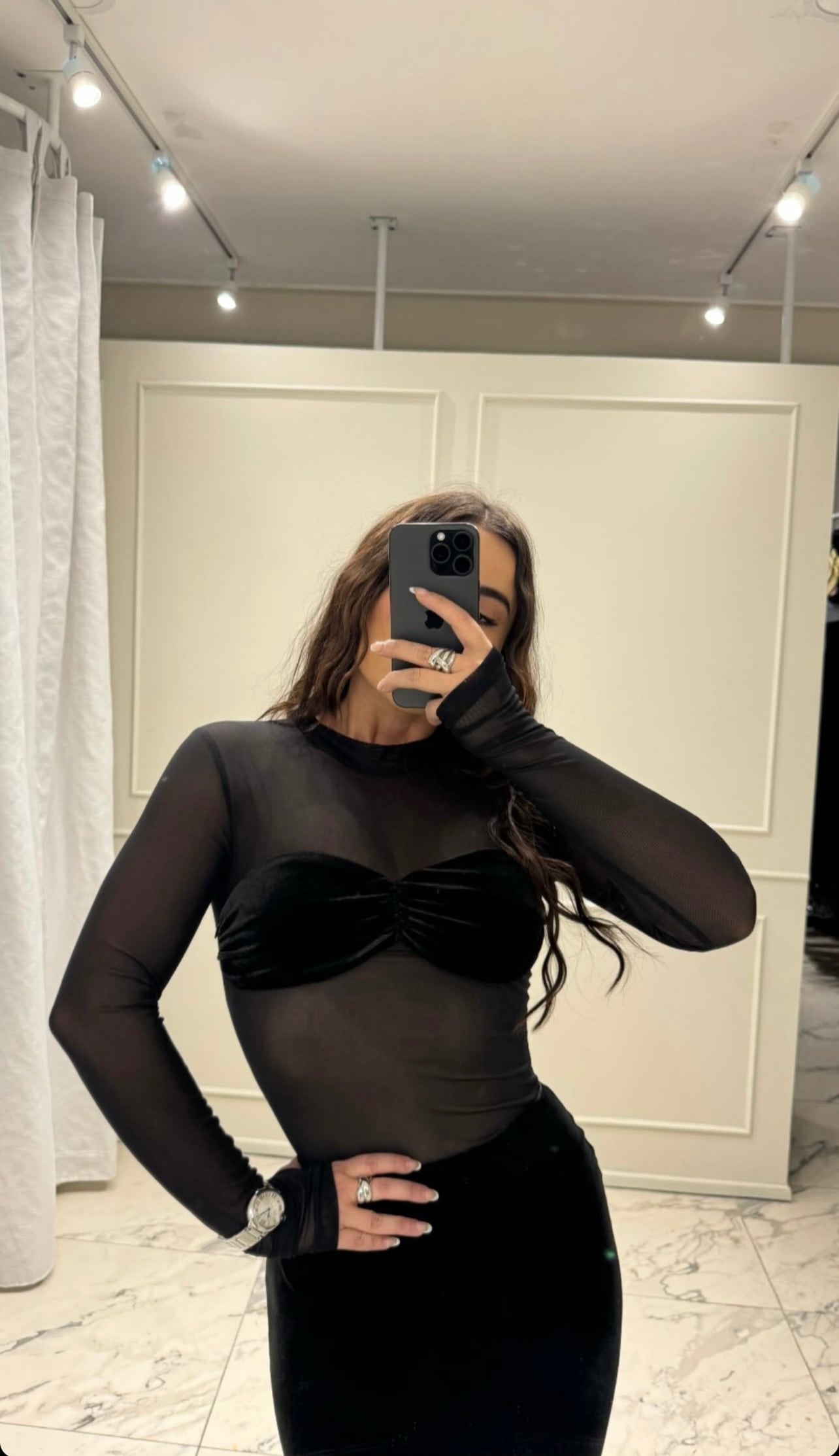 VESTIDO NEGRO LARGO