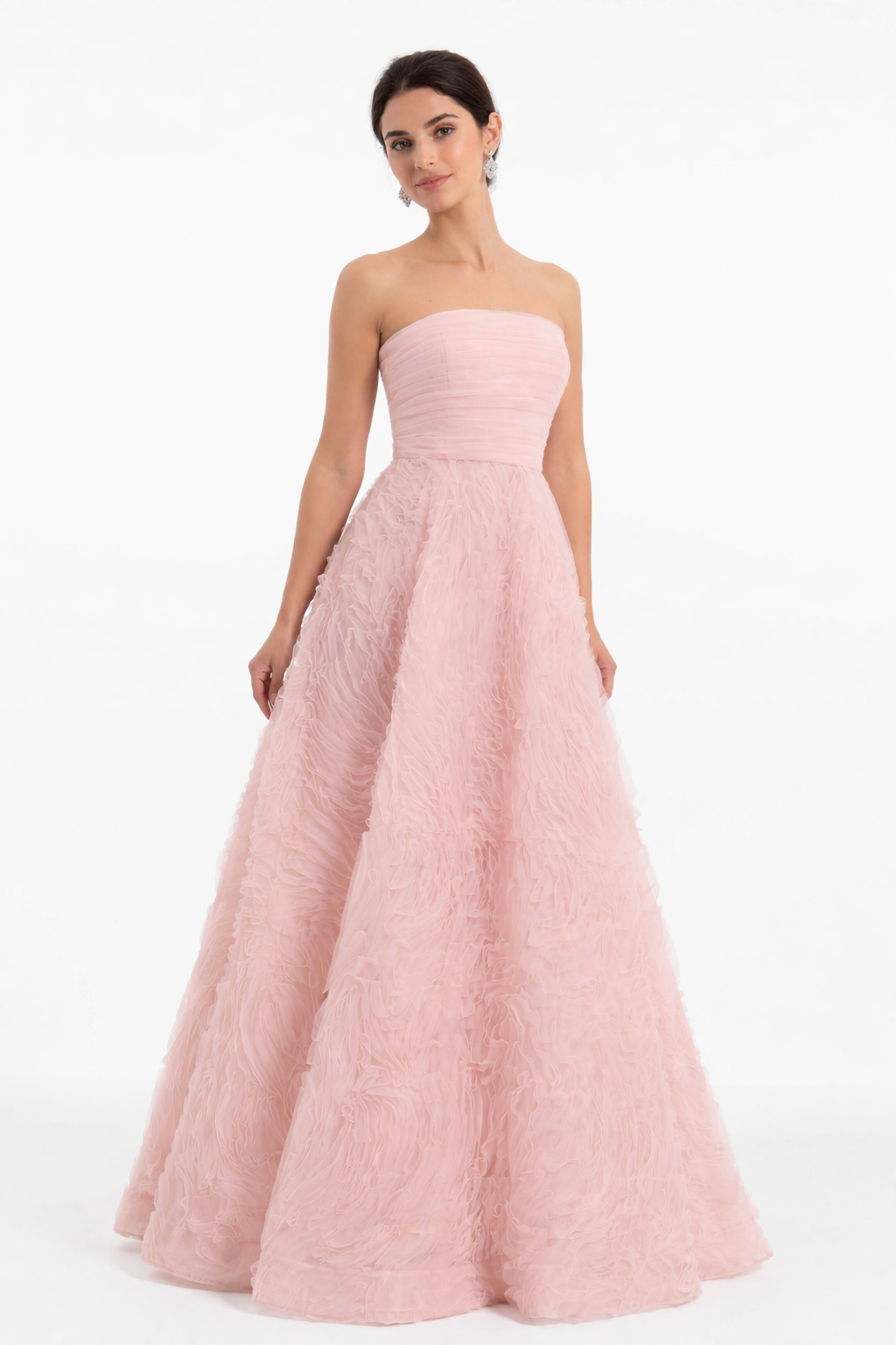 VESTIDO STRAPLESS ROSA