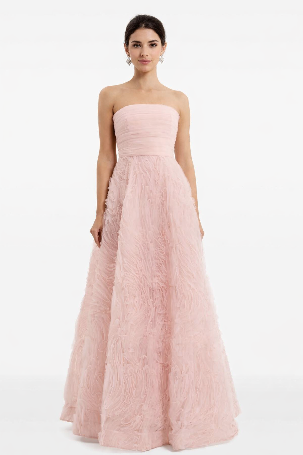 VESTIDO STRAPLESS ROSA