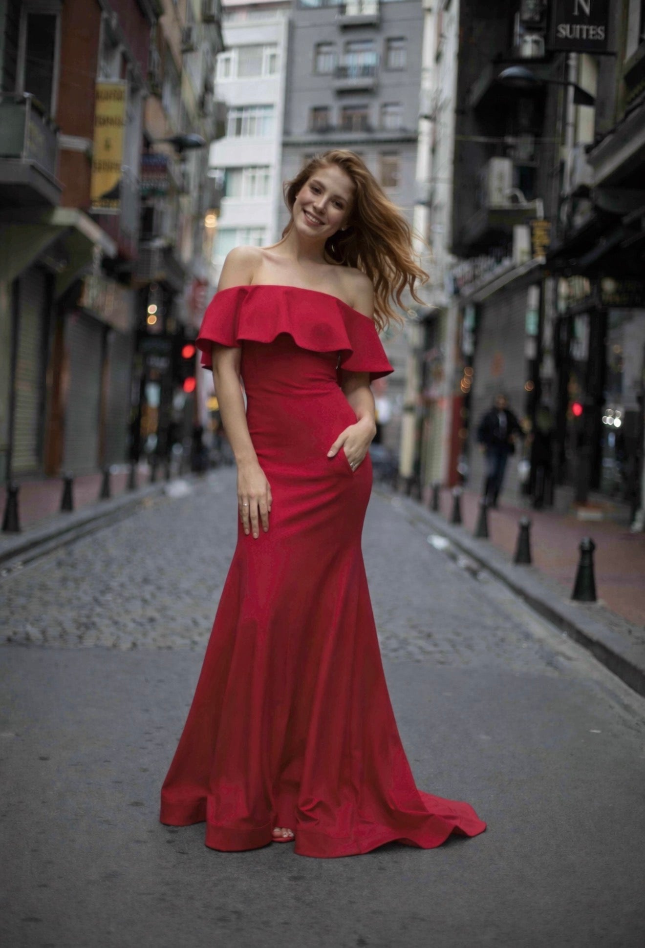 VESTIDO ROJO LARGO