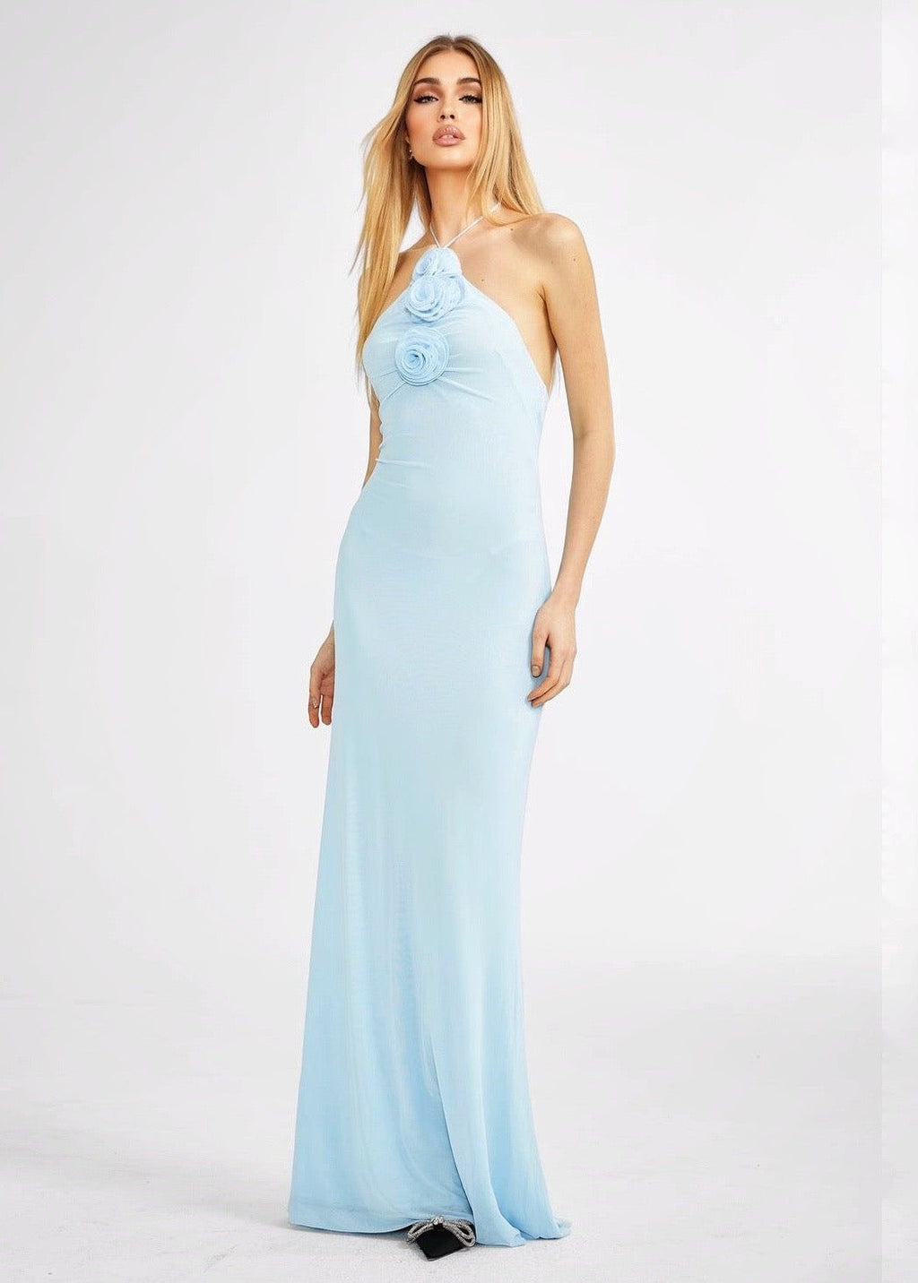 VESTIDO AZUL BAJITO