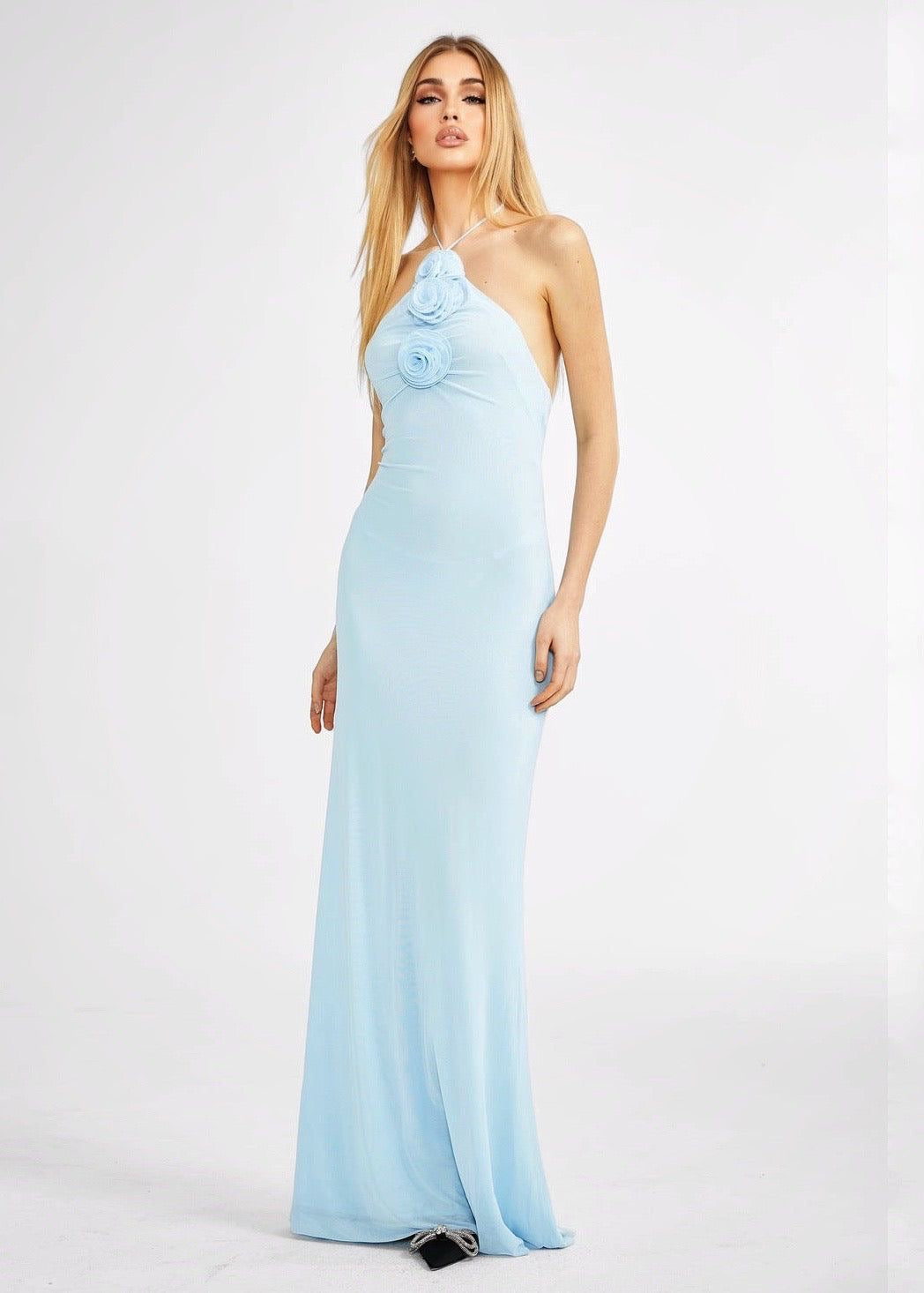 VESTIDO AZUL BAJITO