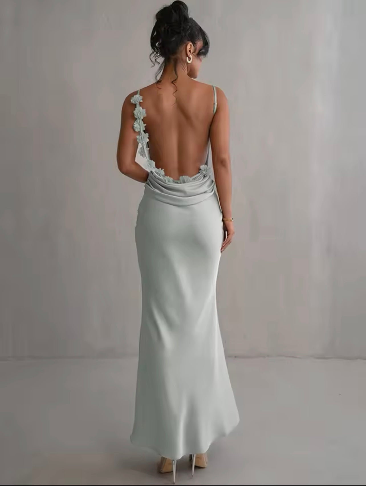 VESTIDO LARGO SATIN