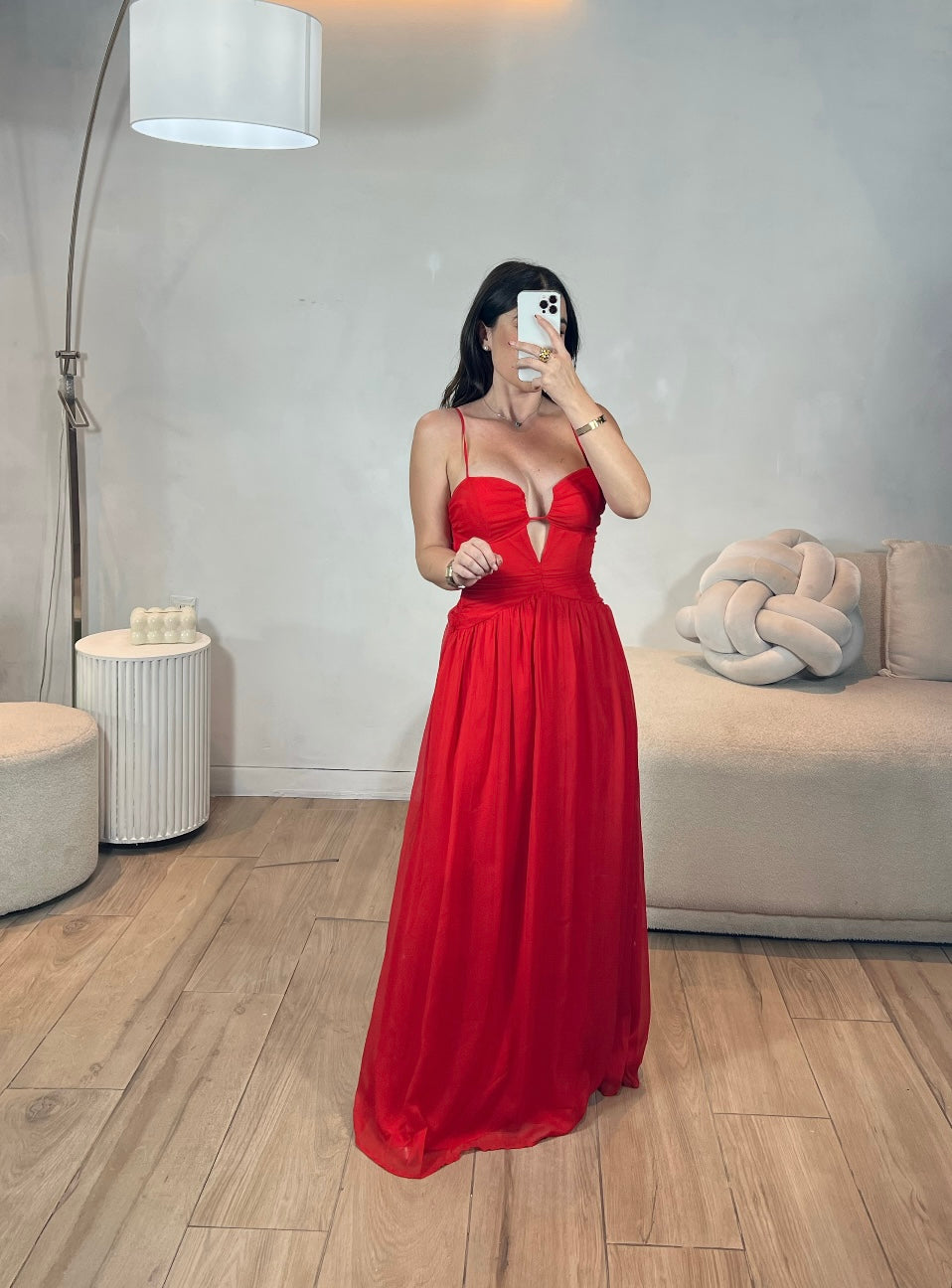 VESTIDO ROJO LARGO