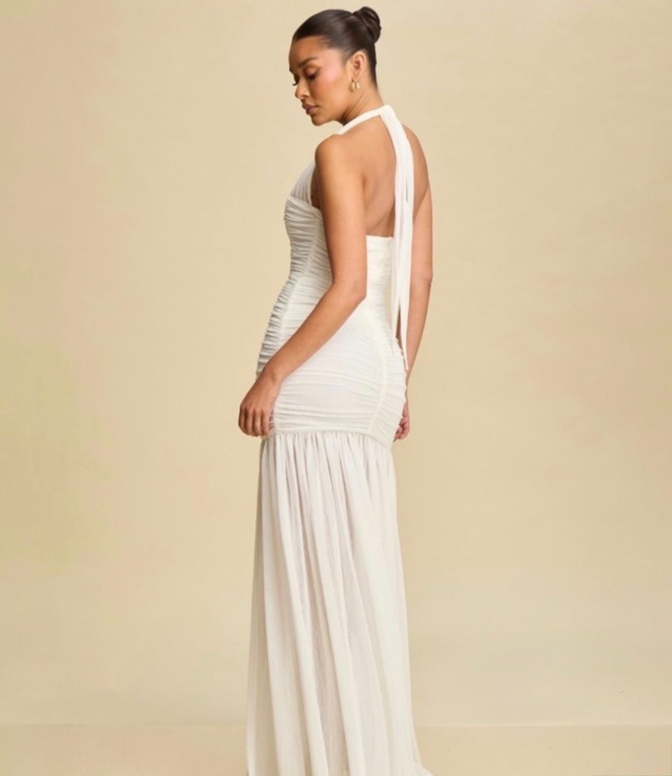 VESTIDO LARGO DRAPPEADO