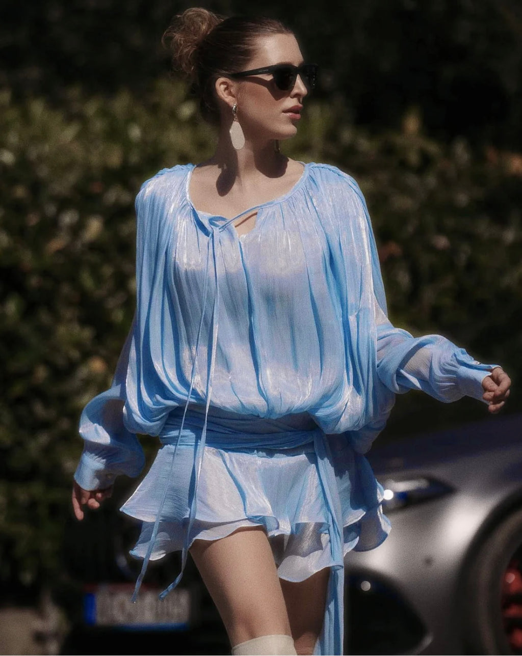 VESTIDO CORTO AZUL BAJITO