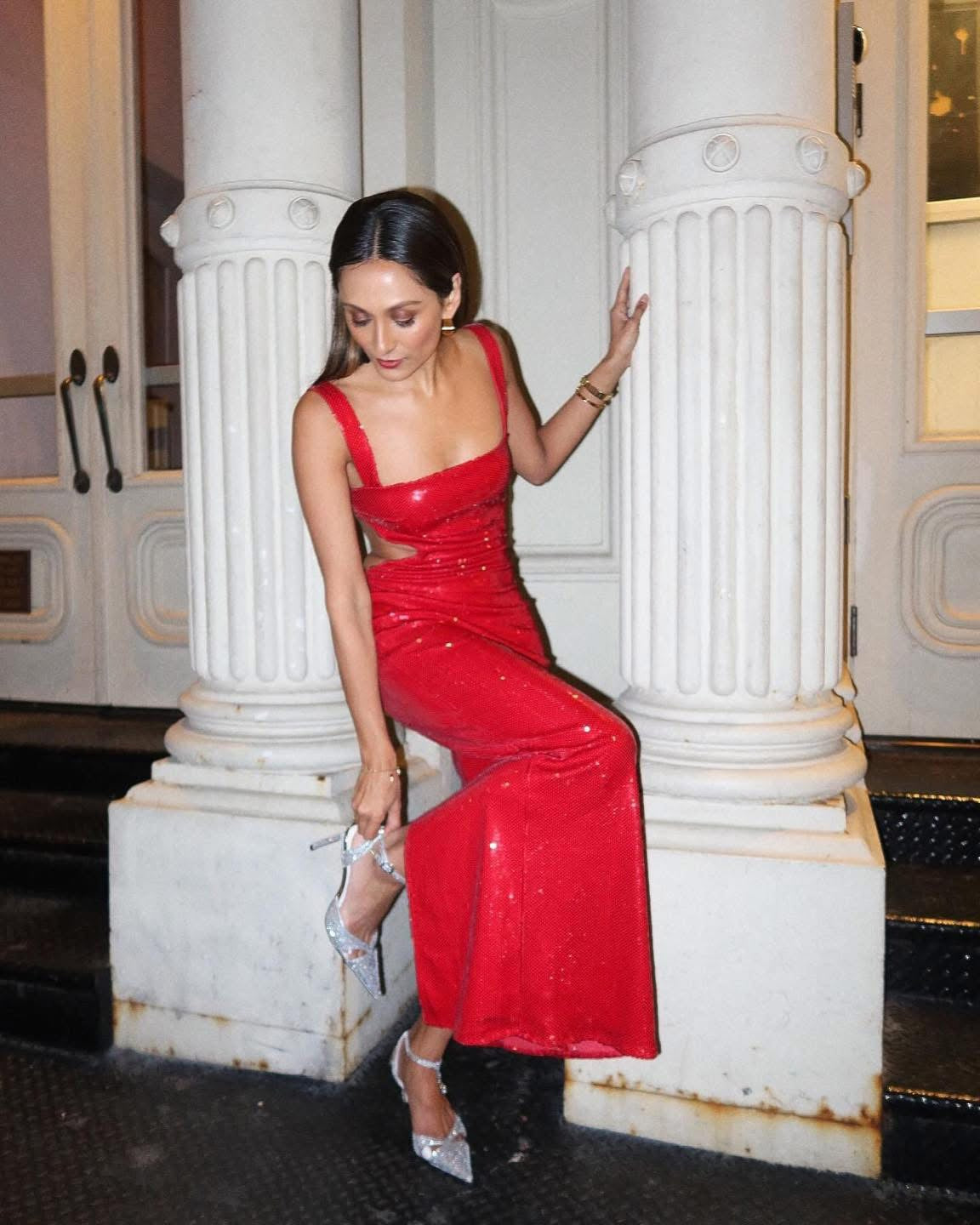 VESTIDO ROJO DE LENTEJUELAS