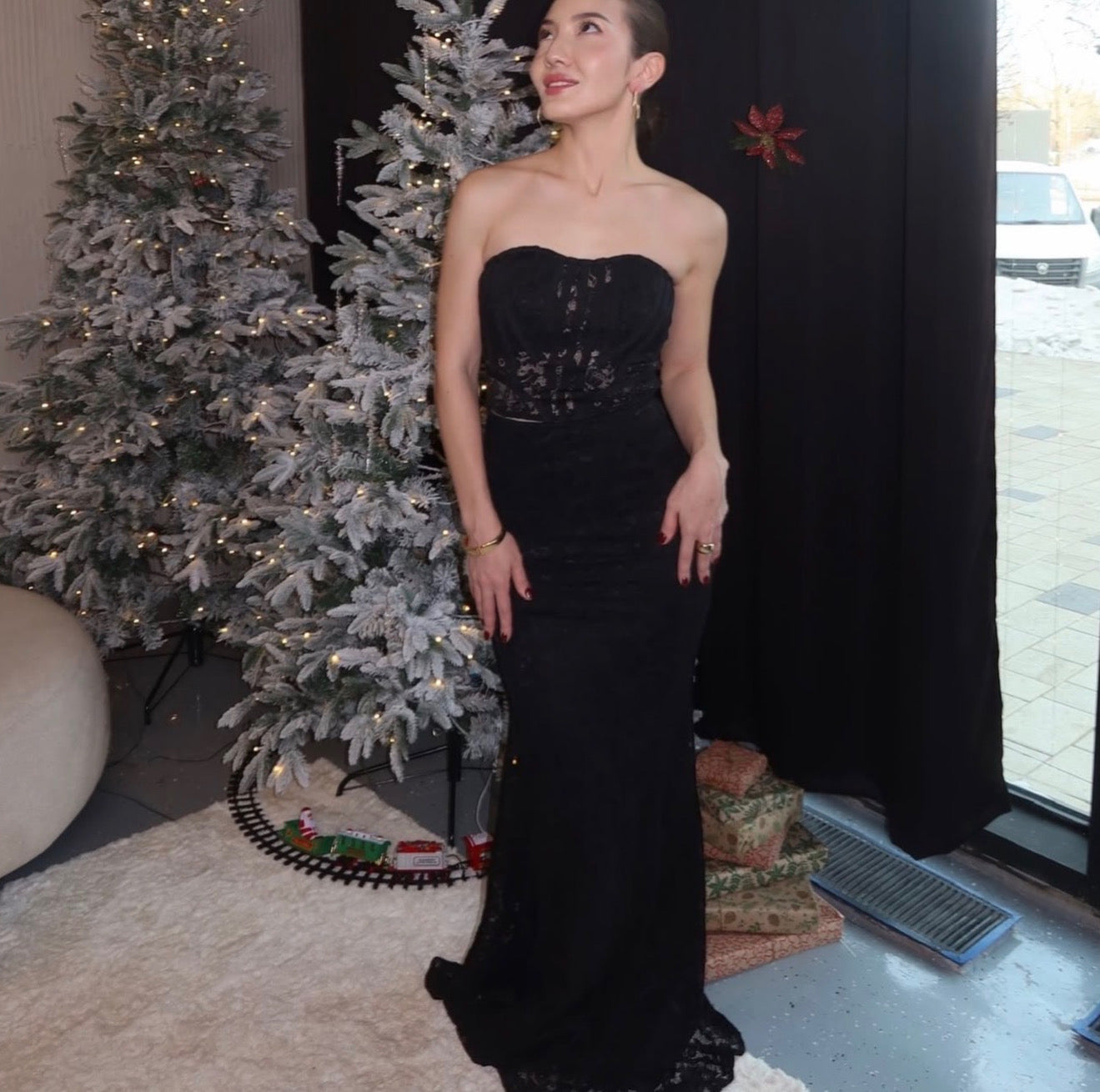 CONJUNTO NEGRO DE ENCAJE