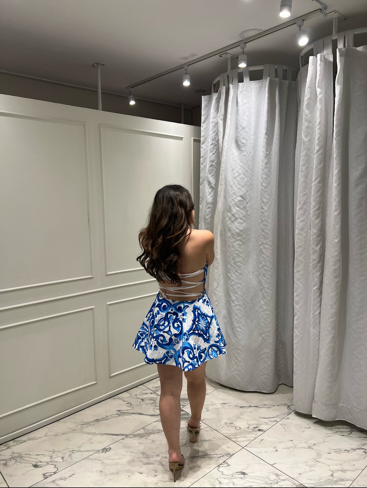 VESTIDO CORTO ESTAMPADO