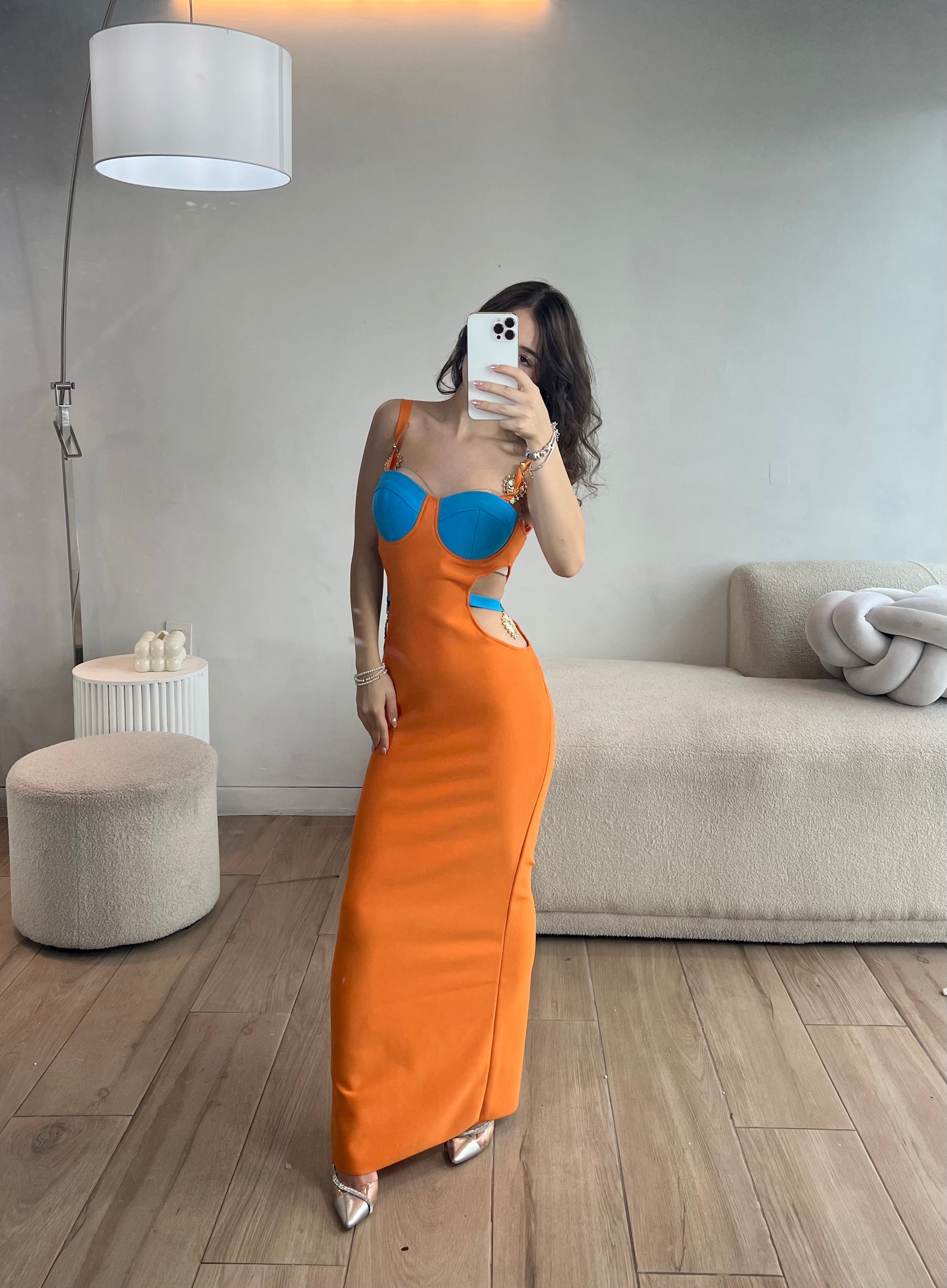 VESTIDO BANDAGE LARGO