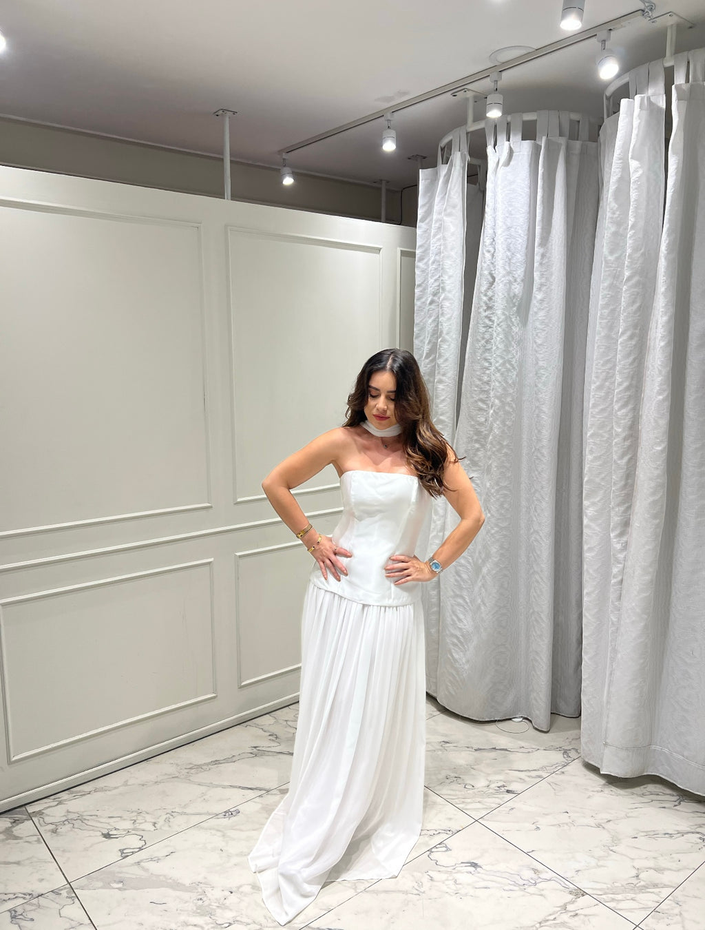 VESTIDO BLANCO LARGO