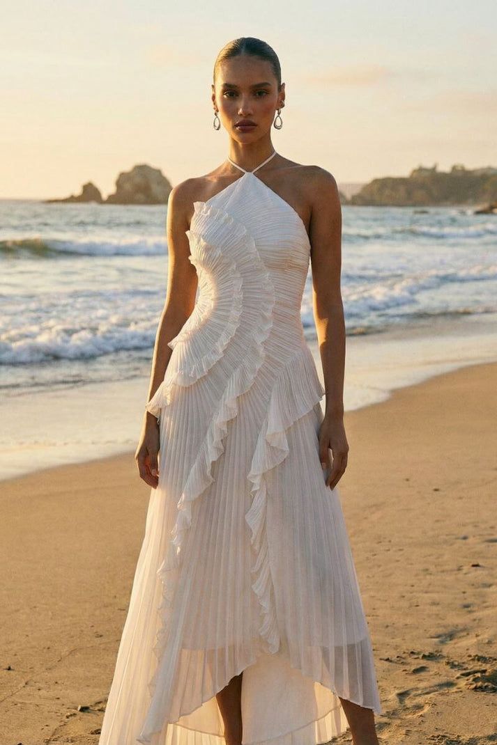 VESTIDO HALTER BLANCO