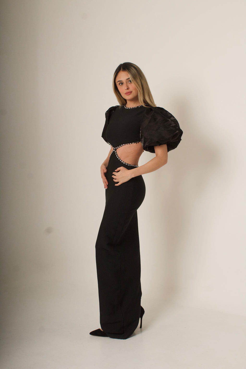 VESTIDO NEGRO LARGO
